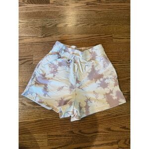 Varley Glade Short in Taupe Tie Dye